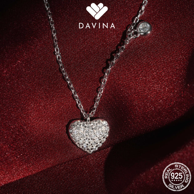 DAVINA Ladies Clementine Necklace Sterling Silver 925