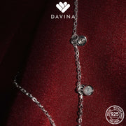 DAVINA Ladies Clementine Necklace Sterling Silver 925