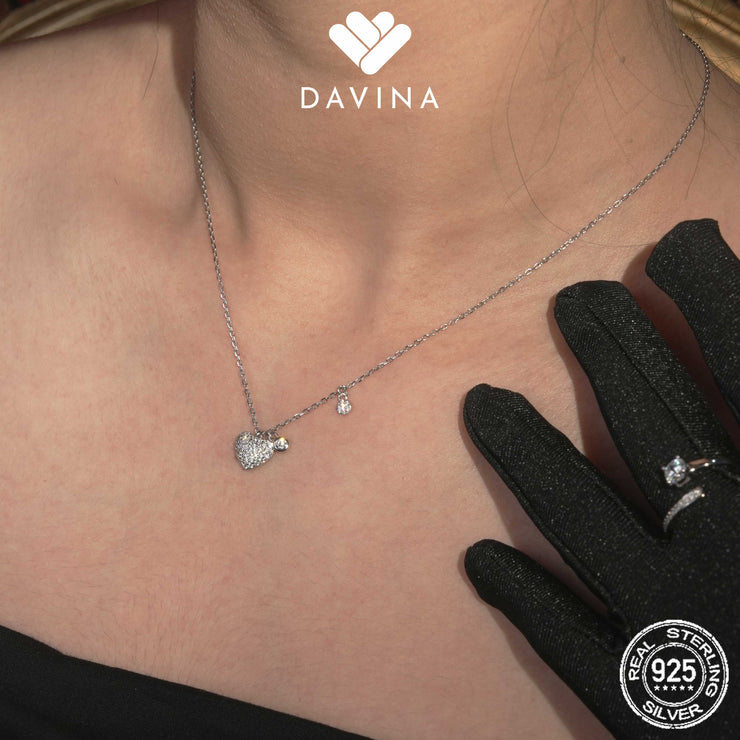 DAVINA Ladies Clementine Necklace Sterling Silver 925