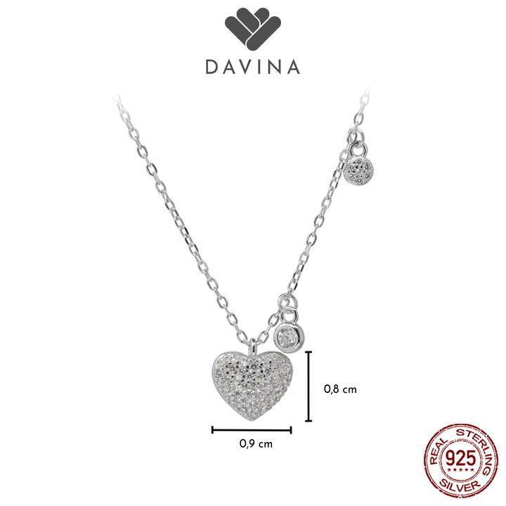 DAVINA Ladies Clementine Necklace Sterling Silver 925