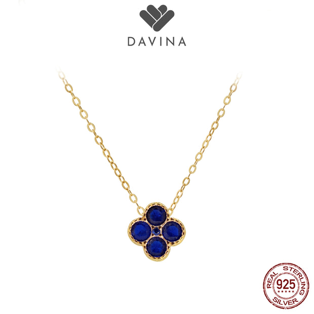 DAVINA Ladies Birthstone Necklace Rose Gold Color Sterling Silver 925