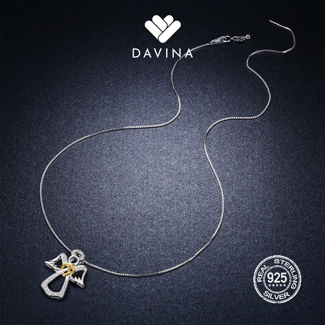DAVINA Ladies Angel Necklace Sterling Silver 925