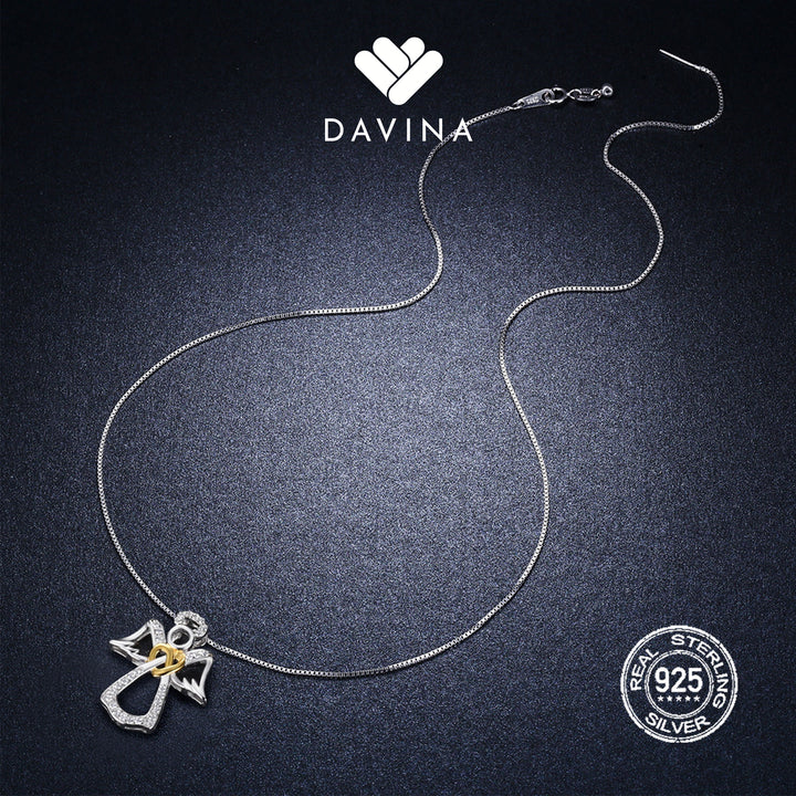 DAVINA Ladies Angel Necklace Sterling Silver 925