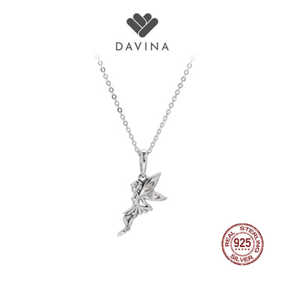 DAVINA Ladies Fairy Necklace Sterling Silver 925