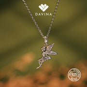 DAVINA Ladies Fairy Necklace Sterling Silver 925