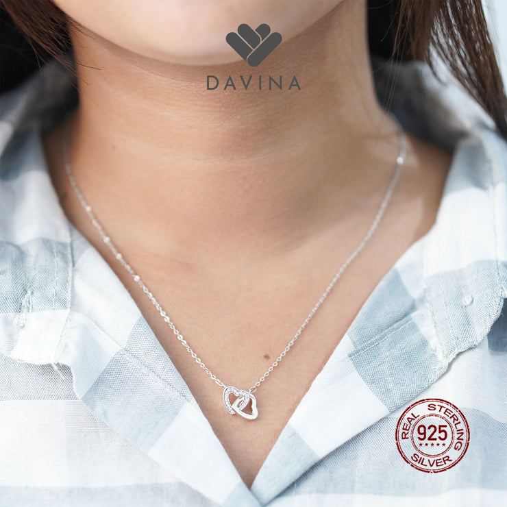 DAVINA Ladies Karen Necklace Sterling Silver 925