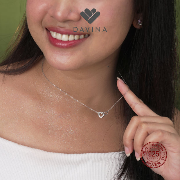 DAVINA Ladies Karen Necklace Sterling Silver 925
