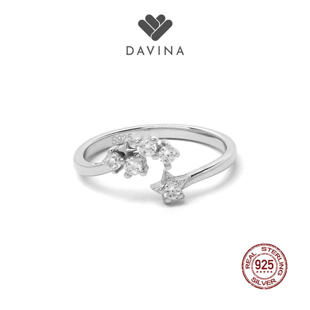 DAVINA Ladies Spica Ring Sterling Silver 925