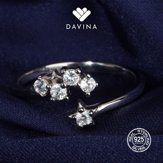 DAVINA Ladies Spica Ring Sterling Silver 925