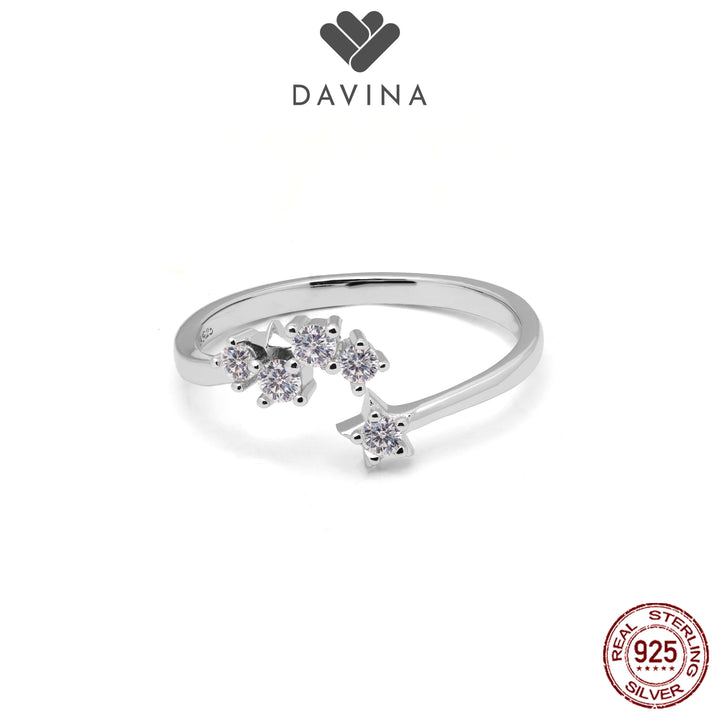 DAVINA Ladies Spica Ring Sterling Silver 925