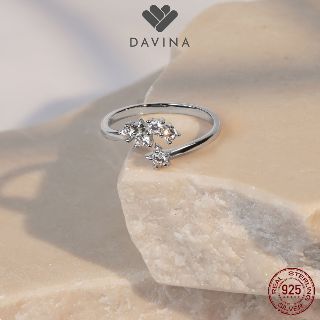 DAVINA Ladies Spica Ring Sterling Silver 925