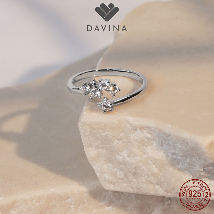 DAVINA Ladies Spica Ring Sterling Silver 925