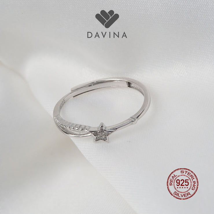 DAVINA Ladies Adhara Ring Sterling Silver 925