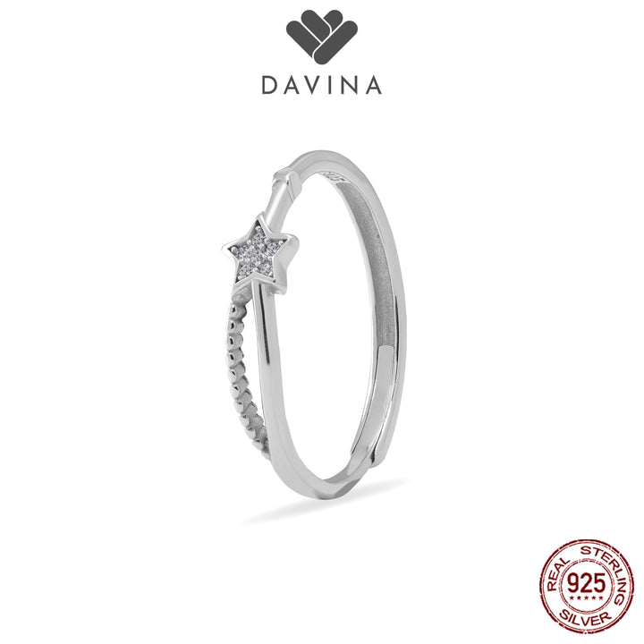 DAVINA Ladies Adhara Ring Sterling Silver 925