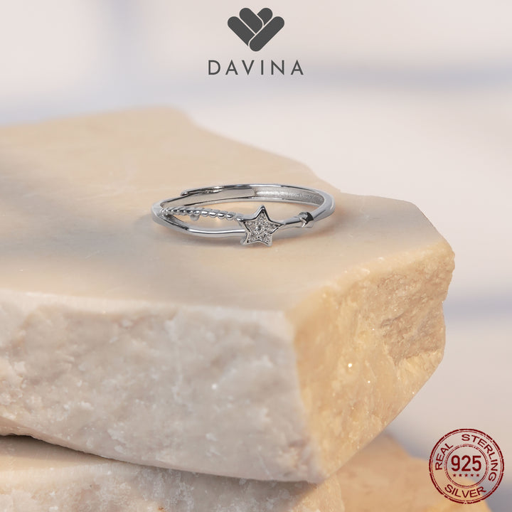 DAVINA Ladies Adhara Ring Sterling Silver 925