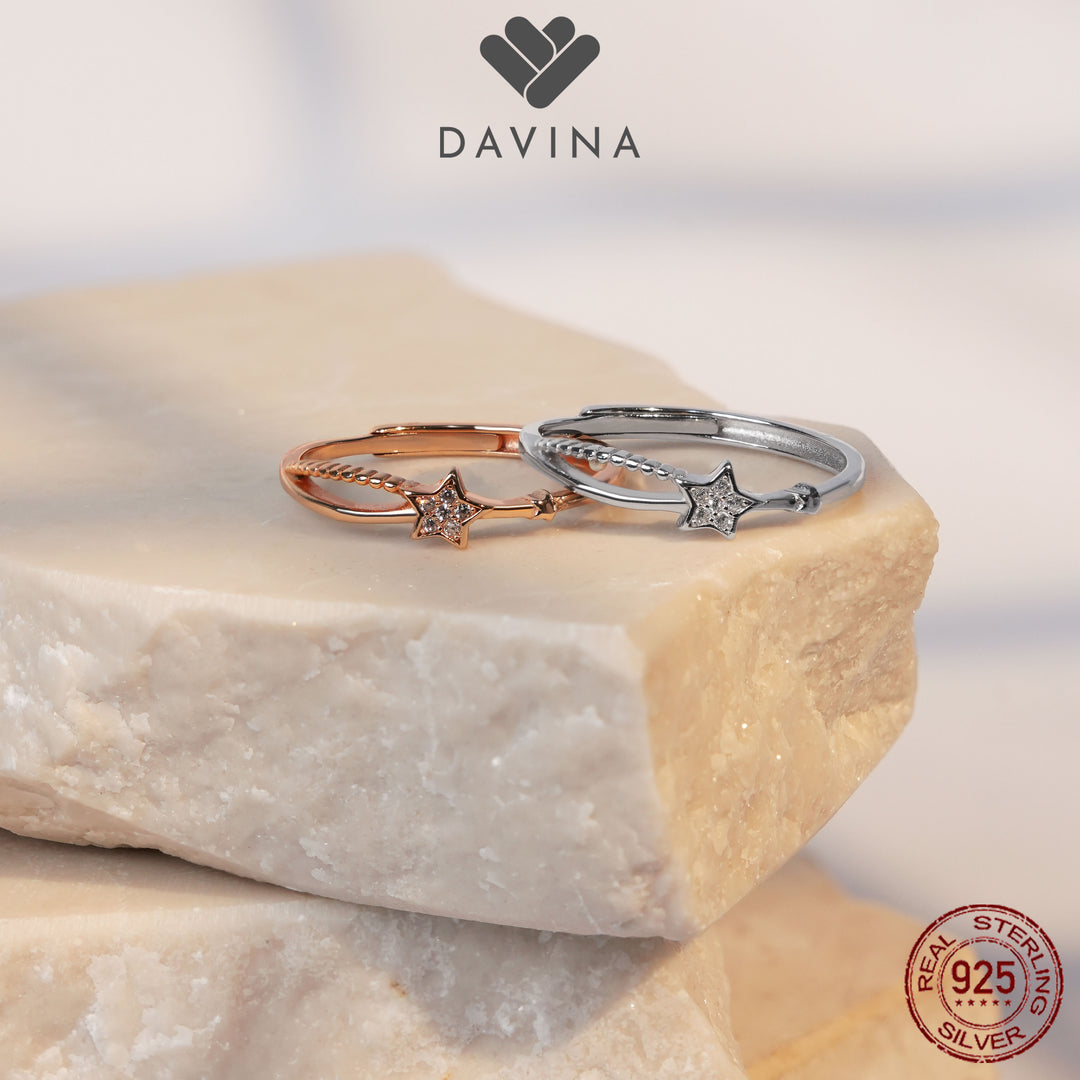 DAVINA Ladies Adhara Ring Sterling Silver 925