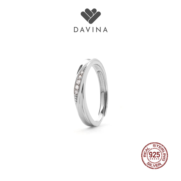 DAVINA Couple Evan Zeline Rings Sterling Silver 925