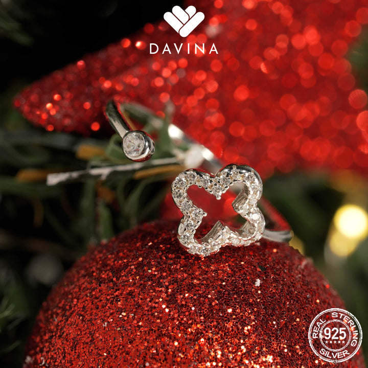 DAVINA Ladies Fleur Ring Sterling Silver 925