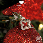 DAVINA Ladies Fleur Ring Sterling Silver 925