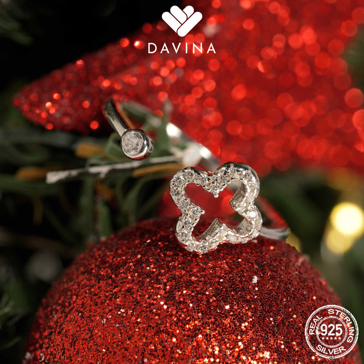 DAVINA Ladies Fleur Ring Sterling Silver 925