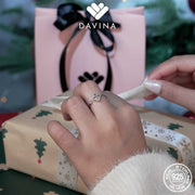 DAVINA Ladies Fleur Ring Sterling Silver 925