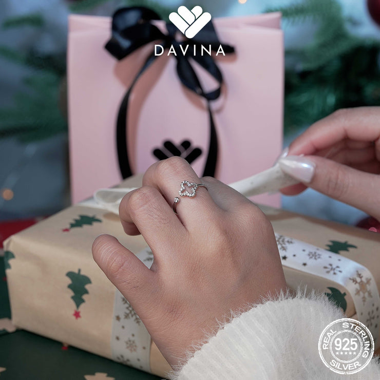 DAVINA Ladies Fleur Ring Sterling Silver 925