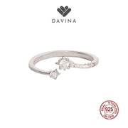 DAVINA Ladies Elsie Ring Silver Color S925