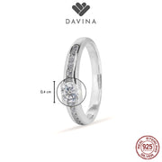 DAVINA Ladies Monica Ring Sterling Silver 925