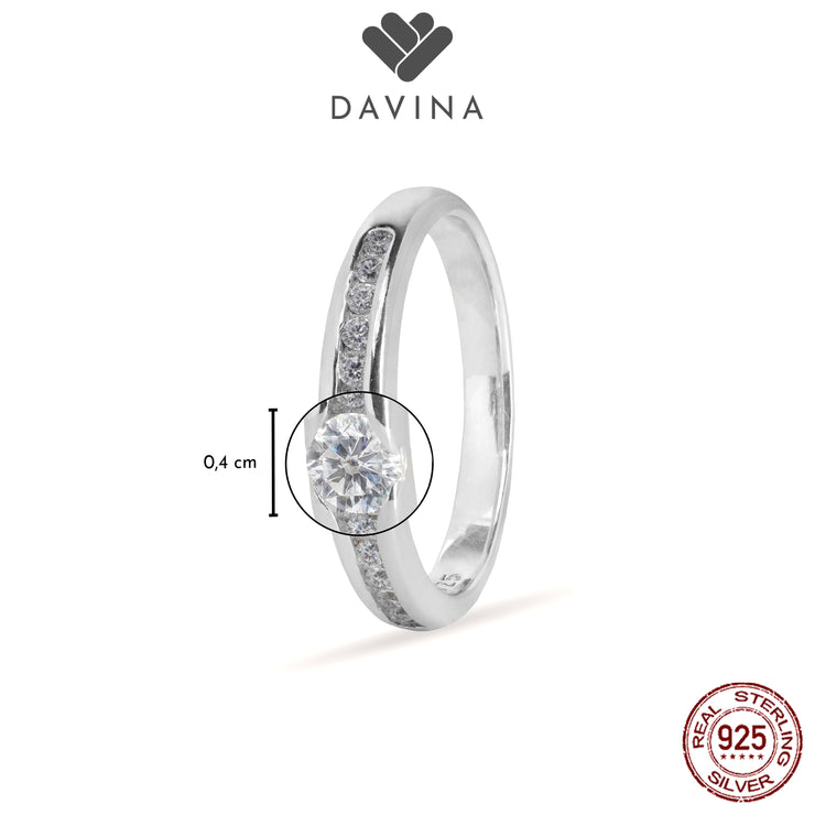 DAVINA Ladies Monica Ring Sterling Silver 925