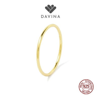 DAVINA Ladies Adele Ring Gold Color Sterling Silver 925