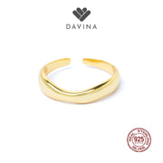 DAVINA Ladies Joanna Ring Gold Color Sterling Silver 925