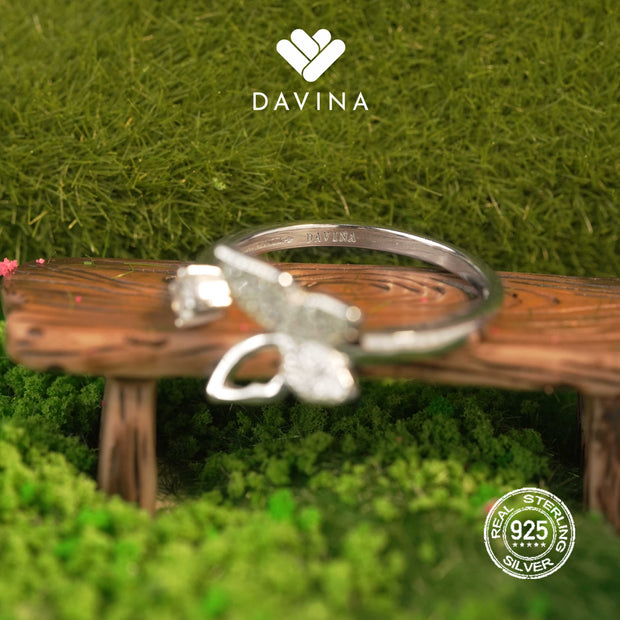 DAVINA Ladies Karines Ring Sterling Silver 925