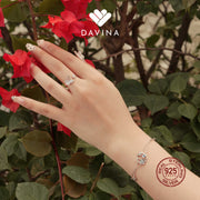 DAVINA Ladies Karines Ring Sterling Silver 925