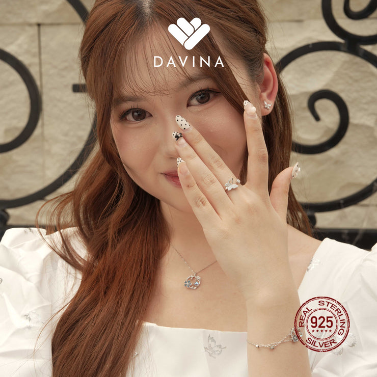DAVINA Ladies Karines Ring Sterling Silver 925