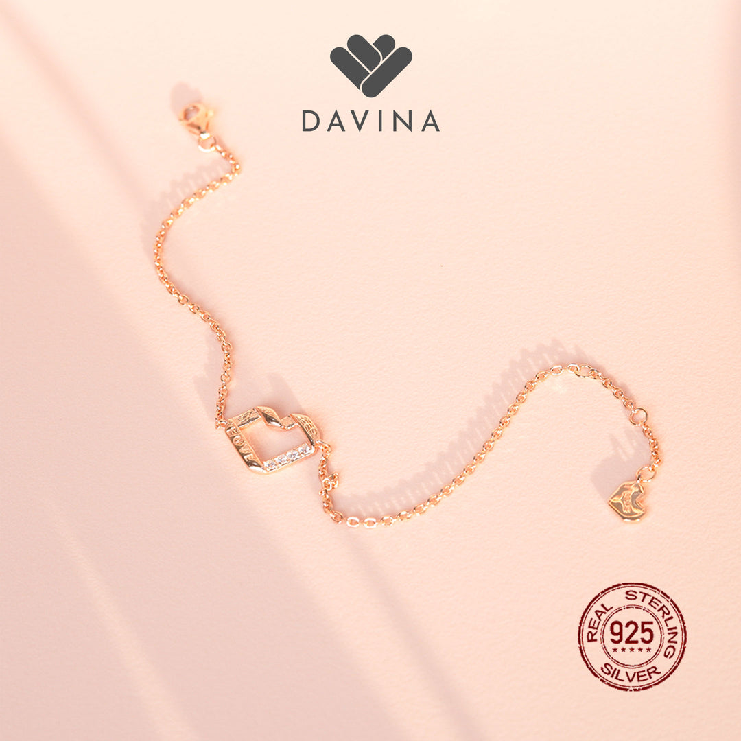 DAVINA Ladies Ivelle Bracelet Rose Gold Color Sterling Silver 925