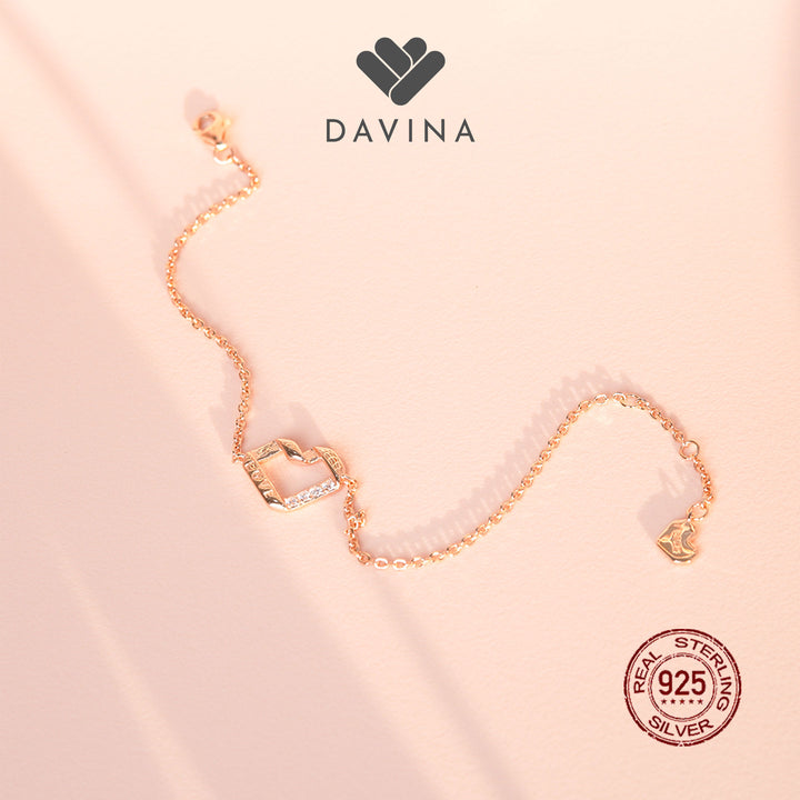 DAVINA Ladies Ivelle Bracelet Rose Gold Color Sterling Silver 925