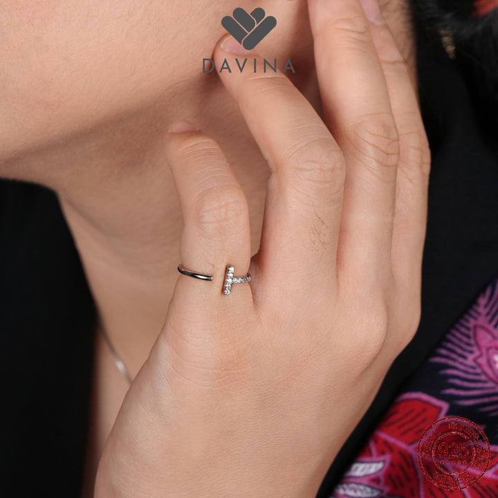 DAVINA Ladies Caith Ring Sterling Silver 925