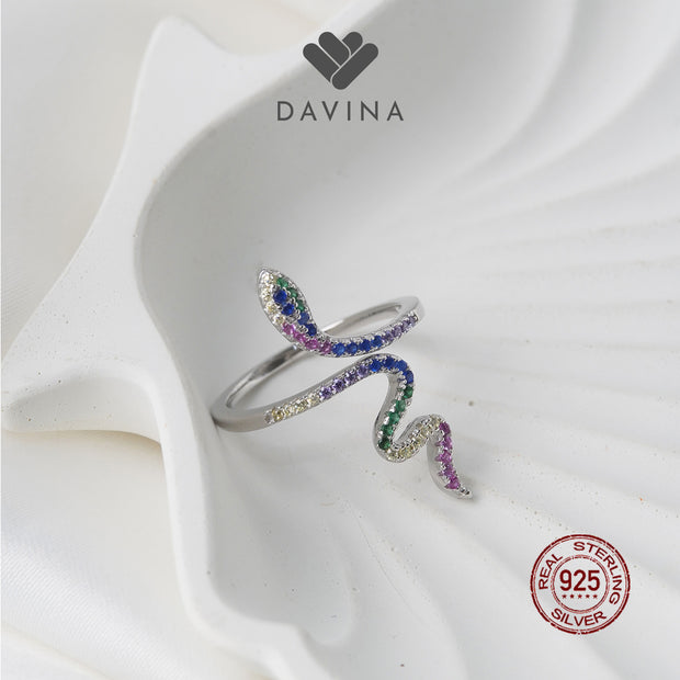 DAVINA Ladies Snackie Ring Sterling Silver 925