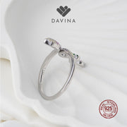 DAVINA Ladies Snackie Ring Sterling Silver 925