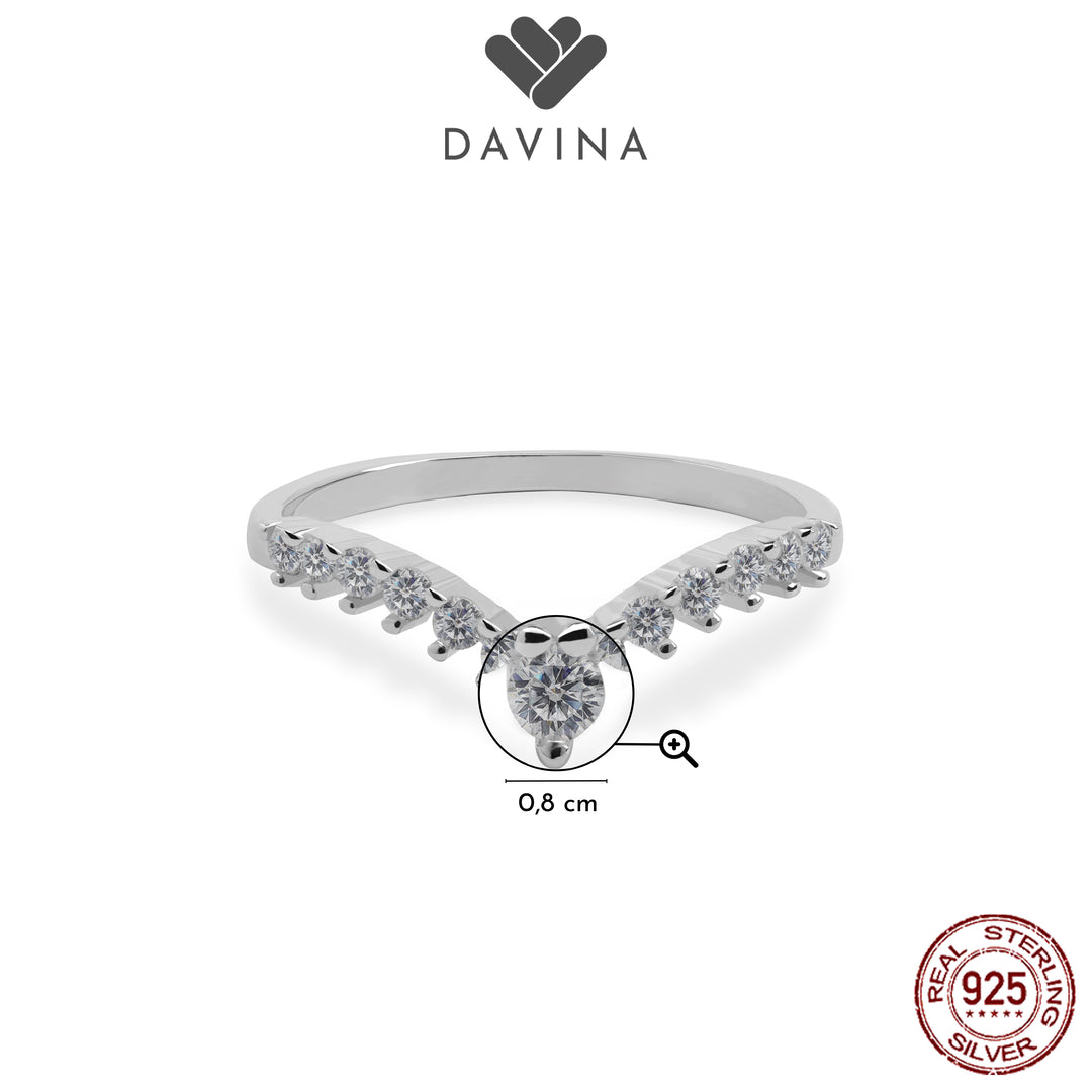 DAVINA Ladies Vonna Ring Sterling Silver 925