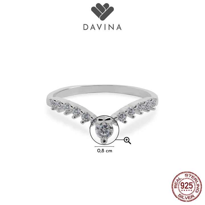 DAVINA Ladies Vonna Ring Sterling Silver 925