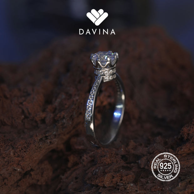 DAVINA Ladies Cecelia Ring Sterling Silver 925
