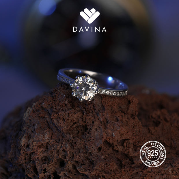 DAVINA Ladies Cecelia Ring Sterling Silver 925