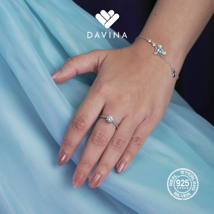 DAVINA Ladies Cecelia Ring Sterling Silver 925