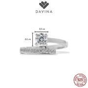 DAVINA Ladies Therine Ring Sterling Silver 925