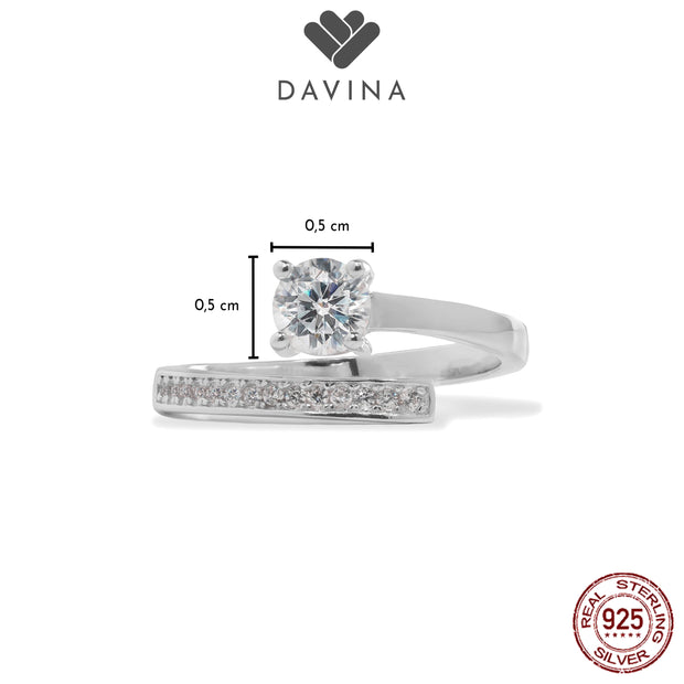 DAVINA Ladies Therine Ring Sterling Silver 925