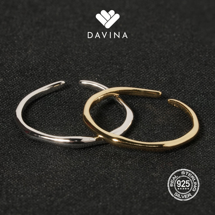 DAVINA Ladies Simply Ring Gold Color Sterling Silver 925