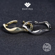 DAVINA Ladies Benardine Ring Gold Color Sterling Silver 925