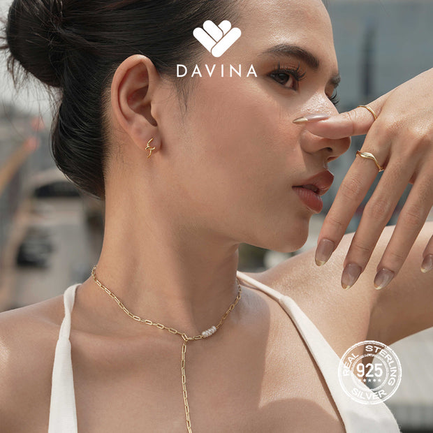 DAVINA Ladies Benardine Ring Gold Color Sterling Silver 925