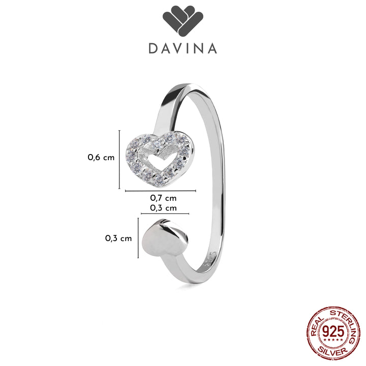 DAVINA Ladies Violine Ring Sterling Silver 925
